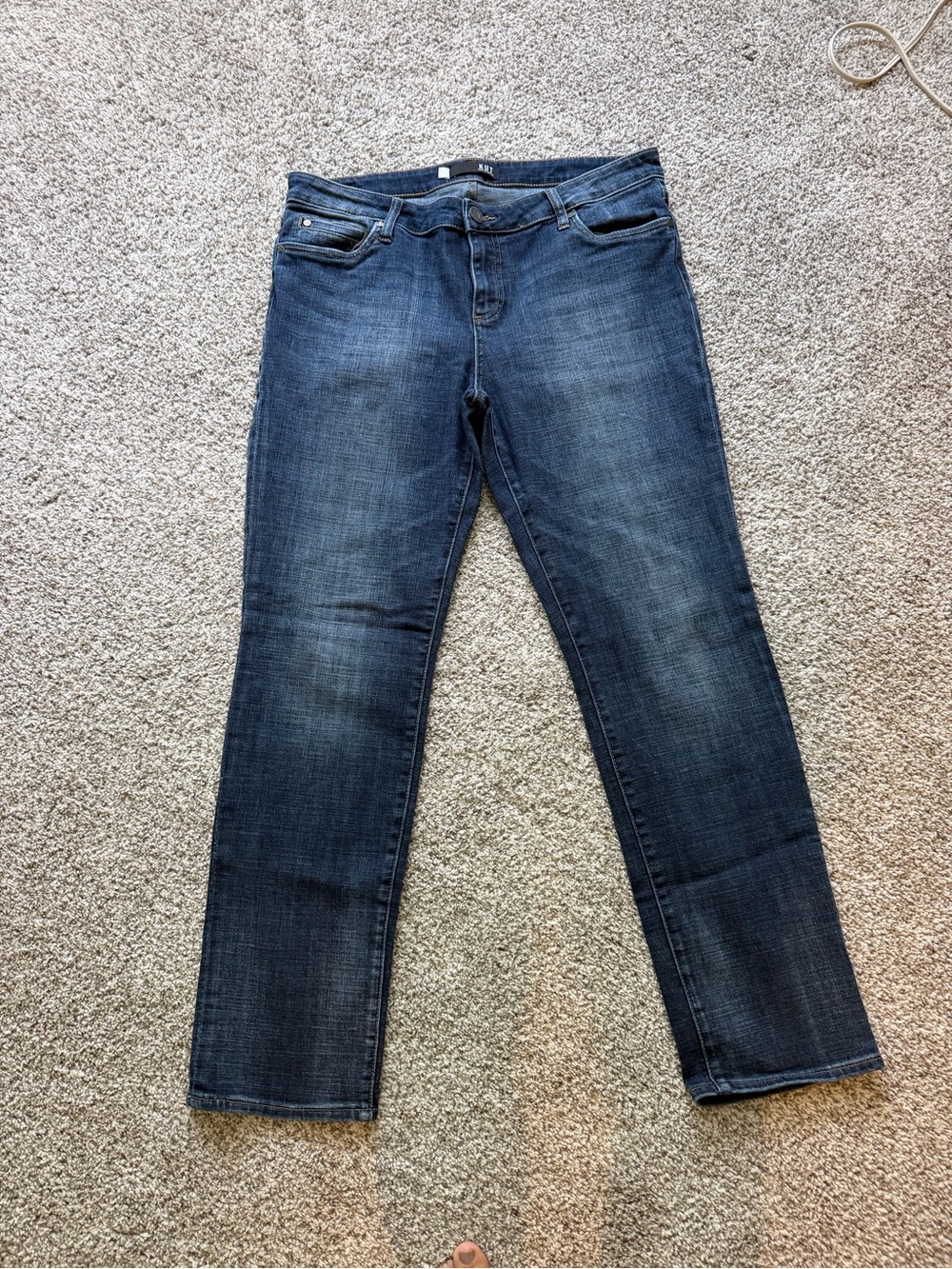 Kut from the Kloth Dark Blue Straight-Leg Jeans